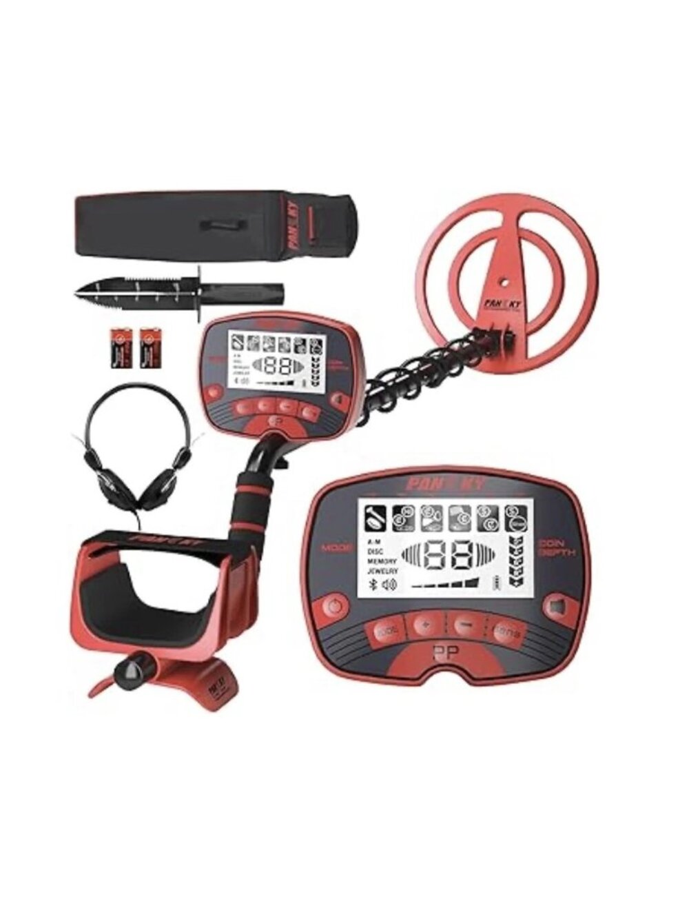 Pancky PK 0075 Metal Detector for Adults 10 In Coil LCD